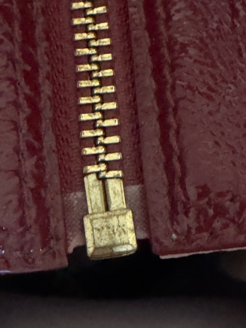 Coach Madison Optic Art Patent Leather Burgundy Tote - Picture 7 of 7